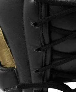 Adidas Adistar Pro Leather Head Guard - Black / Gold BOXING / MUAY THAI / MMA