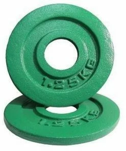 WEIGHTLIFTING MORGAN 1.25KG Fractional Gym Weight Plate Set PAIR 2x 1.25KG