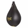 BOXING / MUAY THAI / MMA Everlast Premium Leather Speed Ball 9" - Black / Gold