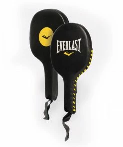 Everlast Leather Punch Paddles Pair - Black