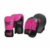 BOXING / MUAY THAI / MMA Everlast Tempo Boxing Gloves + Focus Pads Mitts Combo Kit - Pink / Black