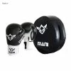 Mani BOXING / MUAY THAI / MMA Round Kick Punch Shield Large + Boxing Gloves Set Pack - Black 2 Mani BOXING / MUAY THAI / MMA Round Kick Punch Shield Large + Boxing Gloves Set Pack - Black