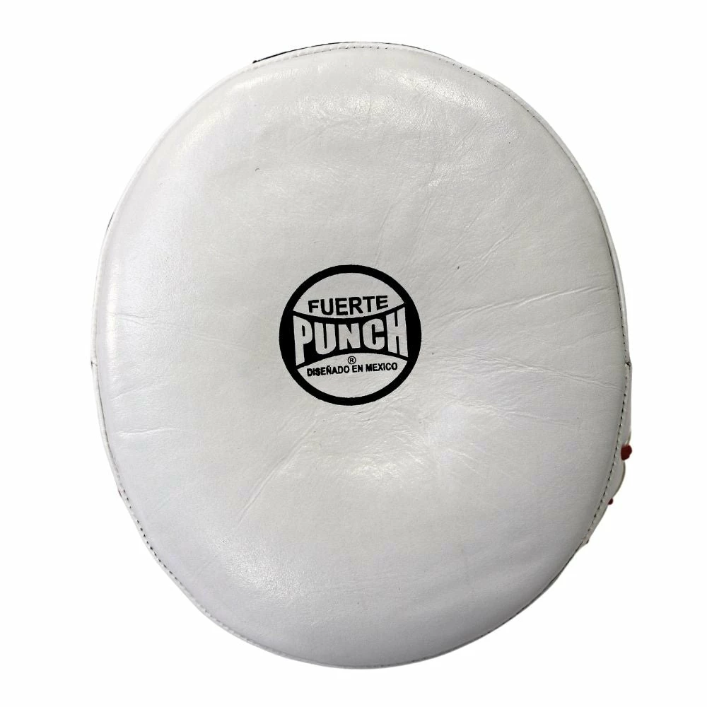 Punch Mexican Fuerte Ultra Air Leather Focus Pads PAIR - Red / White 18 Punch Mexican Fuerte Ultra Air Leather Focus Pads PAIR - Red / White