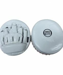 Punch Mexican Fuerte Ultra Air Leather Focus Pads PAIR - Red / White 30 Punch Mexican Fuerte Ultra Air Leather Focus Pads PAIR - Red / White