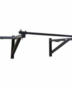 FUNCTIONAL FITNESS MorganElite Pull Up Bar W/ Dual Punch Bag Hooks Multi-Exercise Commercial Grade