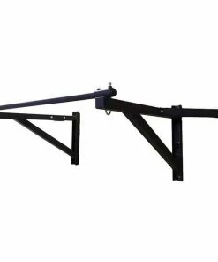 FUNCTIONAL FITNESS MorganElite Pull Up Bar W/ Dual Punch Bag Hooks Multi-Exercise Commercial Grade