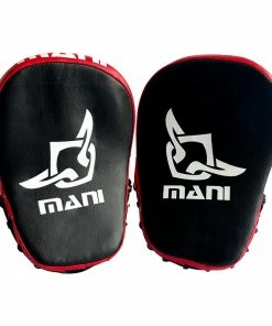 BOXING / MUAY THAI / MMA Mani Kids Curved Focus Pads - Red