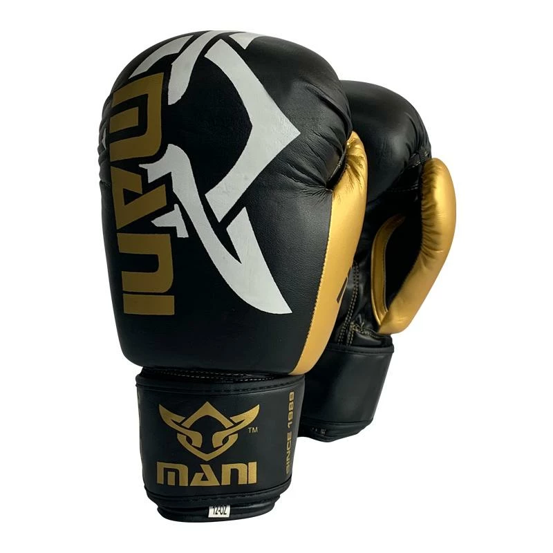 Mani TUFFX Boxing Gloves - Black & Gold 7 Mani TUFFX Boxing Gloves - Black & Gold