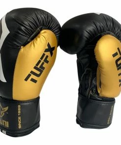Mani TUFFX Boxing Gloves - Black & Gold