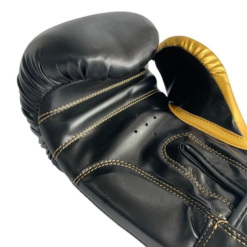 Mani TUFFX Boxing Gloves - Black & Gold 6 Mani TUFFX Boxing Gloves - Black & Gold