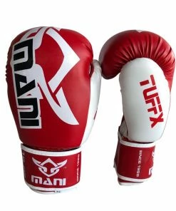 BOXING / MUAY THAI / MMA Mani TUFFX Boxing Gloves - Red & White