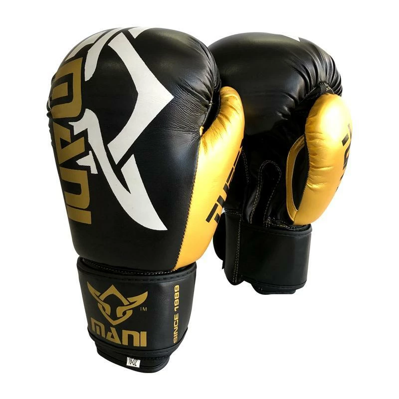 Mani TUFFX Boxing Gloves - Black & Gold 3 Mani TUFFX Boxing Gloves - Black & Gold