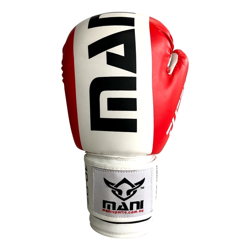 BOXING / MUAY THAI / MMA Mani TUFFX Boxing Gloves - Red & White 4 BOXING / MUAY THAI / MMA Mani TUFFX Boxing Gloves - Red & White