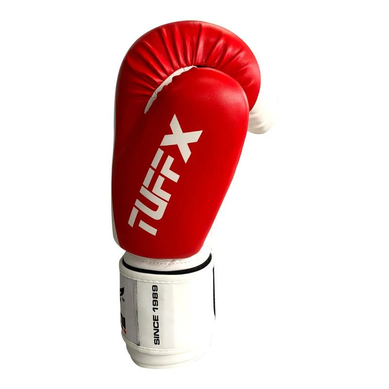 BOXING / MUAY THAI / MMA Mani TUFFX Boxing Gloves - Red & White 5 BOXING / MUAY THAI / MMA Mani TUFFX Boxing Gloves - Red & White