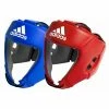Adidas AIBA Leather Pro Boxing Head Gear Guard Blue Red [S/M/L/XL]