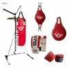 BOXING / MUAY THAI / MMA Mani 3 In 1 Bag Stand Combo W/ Bag + Speedball + FTC Ball + Gloves + Wraps Set Pack