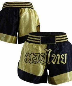 BOXING / MUAY THAI / MMA Adidas Muay Thai Boxing Shorts – Black & Gold
