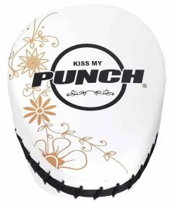 Punch Womens Focus Pads Skull Art White Limited Edition BOXING / MUAY THAI / MMA