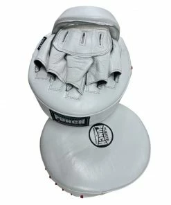 Punch Mexican Fuerte Ultra Air Leather Focus Pads PAIR - Red / White 29 Punch Mexican Fuerte Ultra Air Leather Focus Pads PAIR - Red / White