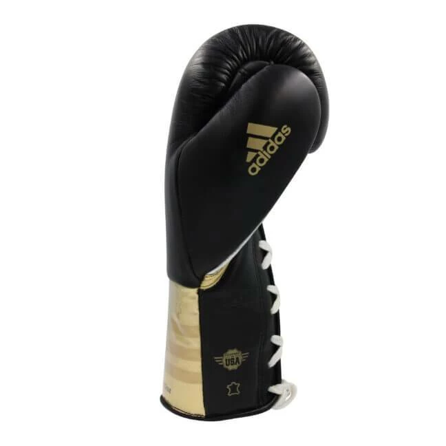 Adidas Adipower Pro Lace-up Boxing Gloves - Black Gold BOXING / MUAY THAI / MMA 4 Adidas Adipower Pro Lace-up Boxing Gloves - Black Gold BOXING / MUAY THAI / MMA