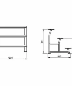 Morgan 3 Tier Elite Kettlebell Rack Gym Equipment Commercial Grade CF-62-3 TIER FUNCTIONAL FITNESS