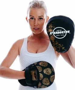 Punch Womens Focus Pads Skull Art Black Limited Edition