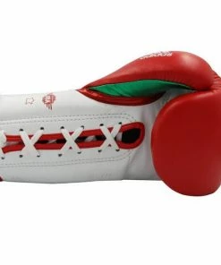 BOXING / MUAY THAI / MMA Adidas Adispeed Lace Up Pro Boxing Gloves - Red White Green 18 BOXING / MUAY THAI / MMA Adidas Adispeed Lace Up Pro Boxing Gloves - Red White Green