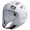 BOXING / MUAY THAI / MMA Adidas Adizero Moulded Kickboxing Head Guard WAKO Approved – White