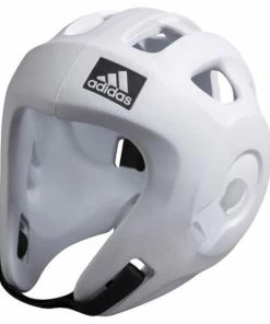 BOXING / MUAY THAI / MMA Adidas Adizero Moulded Kickboxing Head Guard WAKO Approved – White
