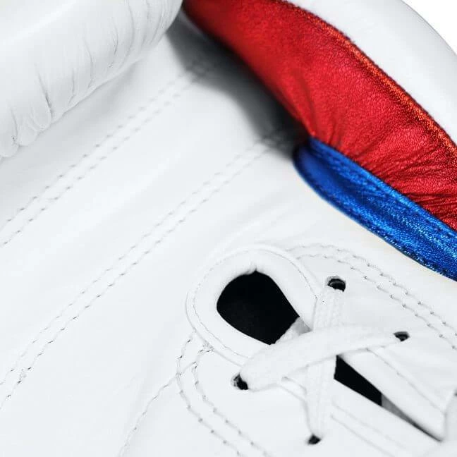 BOXING / MUAY THAI / MMA Adidas Adispeed Lace Up Pro Boxing Gloves - White Blue Red 12 BOXING / MUAY THAI / MMA Adidas Adispeed Lace Up Pro Boxing Gloves - White Blue Red