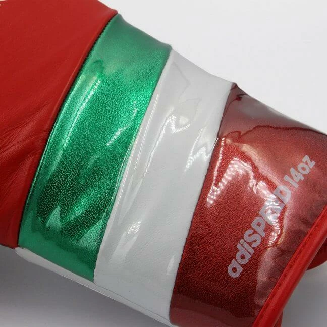 BOXING / MUAY THAI / MMA Adidas Adispeed Lace Up Pro Boxing Gloves - Red White Green 8 BOXING / MUAY THAI / MMA Adidas Adispeed Lace Up Pro Boxing Gloves - Red White Green