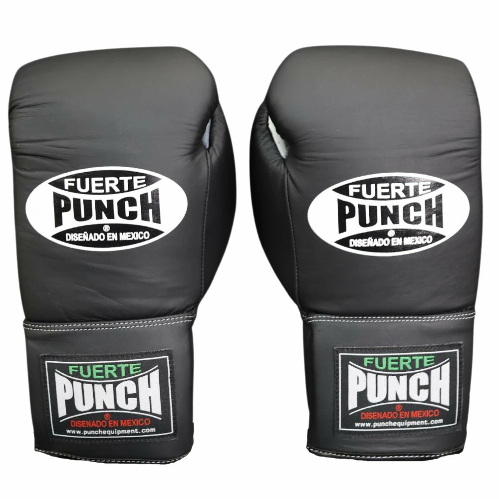 Punch Mexican Fuerte Lace Up Leather Boxing Gloves 8 Punch Mexican Fuerte Lace Up Leather Boxing Gloves