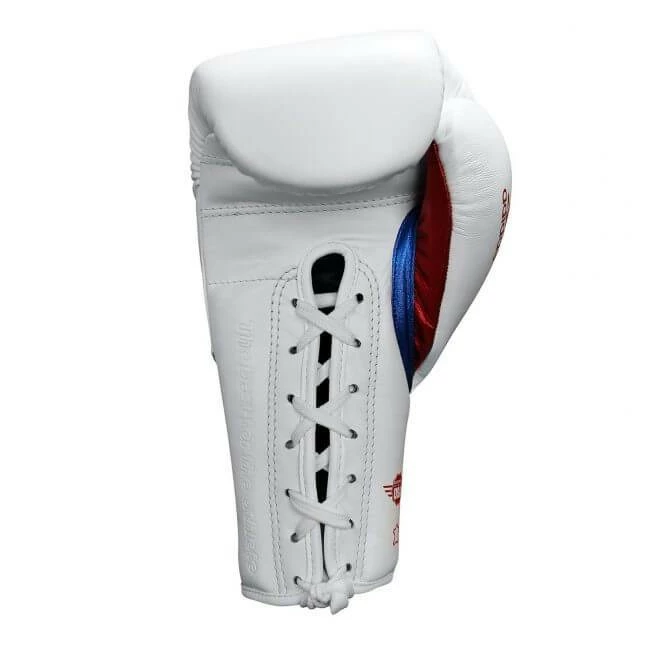 BOXING / MUAY THAI / MMA Adidas Adispeed Lace Up Pro Boxing Gloves - White Blue Red 5 BOXING / MUAY THAI / MMA Adidas Adispeed Lace Up Pro Boxing Gloves - White Blue Red