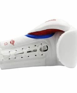 BOXING / MUAY THAI / MMA Adidas Adispeed Lace Up Pro Boxing Gloves - White Blue Red 16 BOXING / MUAY THAI / MMA Adidas Adispeed Lace Up Pro Boxing Gloves - White Blue Red