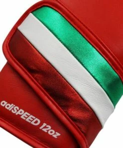 Adidas Adispeed Pro Boxing Gloves With Strap - Red White Green BOXING / MUAY THAI / MMA