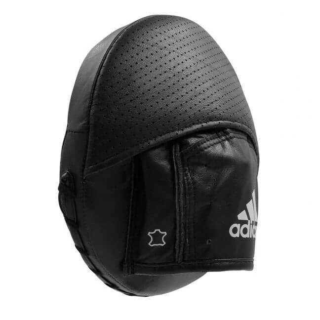 Adidas Pro Disk Boxing Leather Punch Mitt / Shield - Black BOXING / MUAY THAI / MMA 9 Adidas Pro Disk Boxing Leather Punch Mitt / Shield - Black BOXING / MUAY THAI / MMA