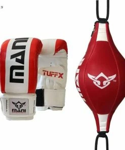 Mani Boxing Floor To Ceiling Ball + Bag Mitts - Red BOXING / MUAY THAI / MMA