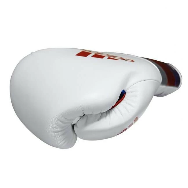 BOXING / MUAY THAI / MMA Adidas Adispeed Lace Up Pro Boxing Gloves - White Blue Red 13 BOXING / MUAY THAI / MMA Adidas Adispeed Lace Up Pro Boxing Gloves - White Blue Red