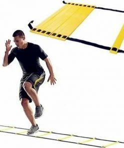 FUNCTIONAL FITNESS MORGAN ADJUSTABLE 4m SPEED & AGILITY LADDER - FLAT