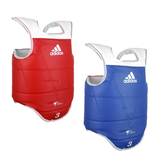 Adidas Senior Adult Taekwondo Reversible Body Chest Protector Blue Red 3 Adidas Senior Adult Taekwondo Reversible Body Chest Protector Blue Red