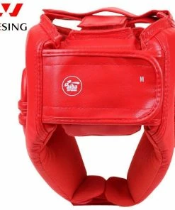Morgan Wesing AIBA Approved Open Face Leather Sparring Head Guard Red/Blue BOXING / MUAY THAI / MMA 12 Morgan Wesing AIBA Approved Open Face Leather Sparring Head Guard Red/Blue BOXING / MUAY THAI / MMA