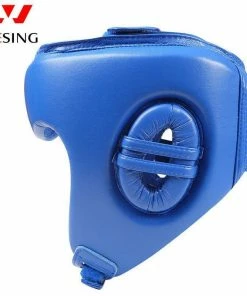 Morgan Wesing AIBA Approved Open Face Leather Sparring Head Guard Red/Blue BOXING / MUAY THAI / MMA 13 Morgan Wesing AIBA Approved Open Face Leather Sparring Head Guard Red/Blue BOXING / MUAY THAI / MMA