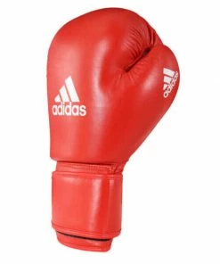 BOXING / MUAY THAI / MMA Adidas Leather Boxing Gloves 10oz 12oz Blue Red AIBA Approved