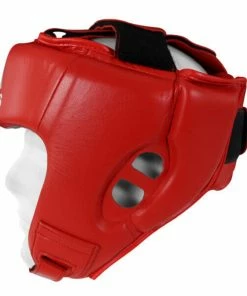 Adidas AIBA Leather Pro Boxing Head Gear Guard Blue Red [S/M/L/XL]
