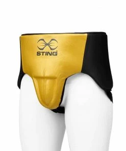Sting Pro Leather Abdominal Groin Guard - Gold