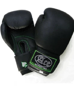 BOXING / MUAY THAI / MMA ACE "ILL Fortune" Leather Boxing Gloves Black 8oz 10oz 12oz 14oz 16oz
