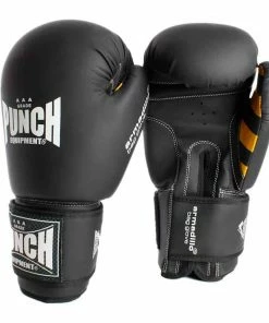 Punch Armadillo Safety Bag Gloves Black BOXING / MUAY THAI / MMA