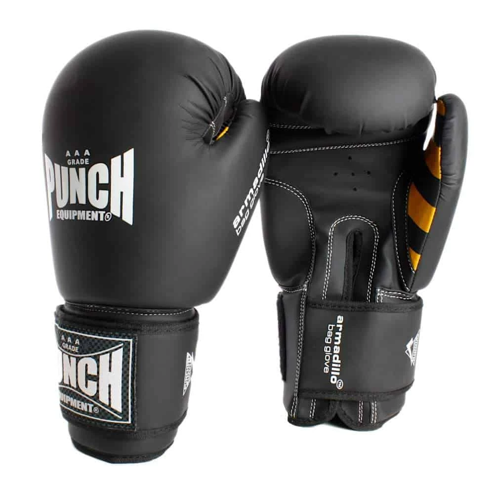 Punch Armadillo Safety Bag Gloves Black BOXING / MUAY THAI / MMA 3 Punch Armadillo Safety Bag Gloves Black BOXING / MUAY THAI / MMA