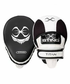STING TITAN Professional NEO GEL Leather Focus Mitts Pads BOXING / MUAY THAI / MMA