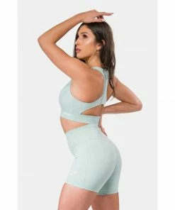 Sting Aurora Coral Womens Bike Shorts - Mint Green